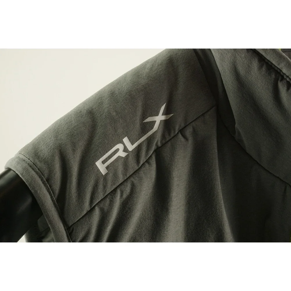 RLX Ralph Lauren Water Resistant Performance Full Zip Vest Mens Medium Gray Golf - Picture 5 of 11